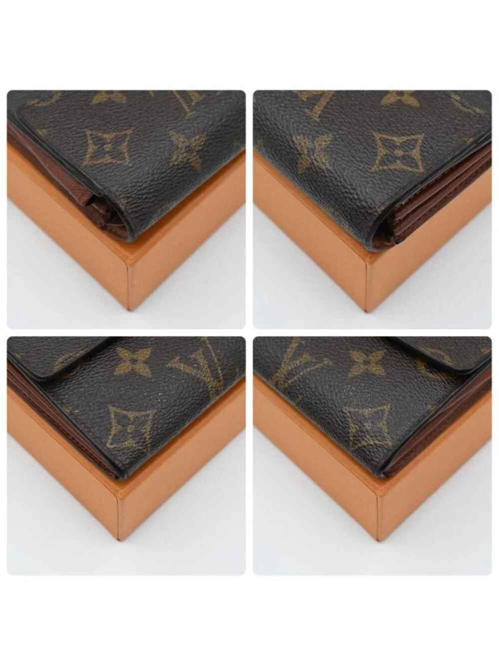 Louis Vuitton Monogram Portefeuille Sarah Wallet Brown